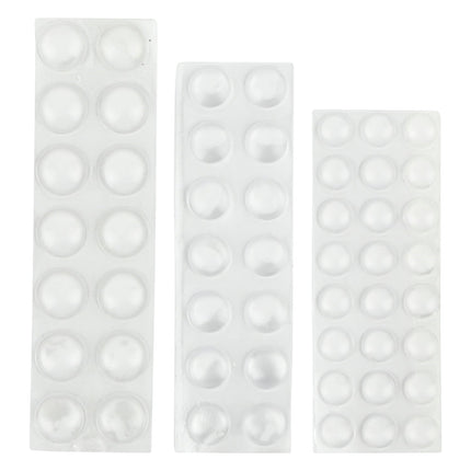 Benson Stootdoppen Set - 52-delig - Transparant - Zelfklevend
