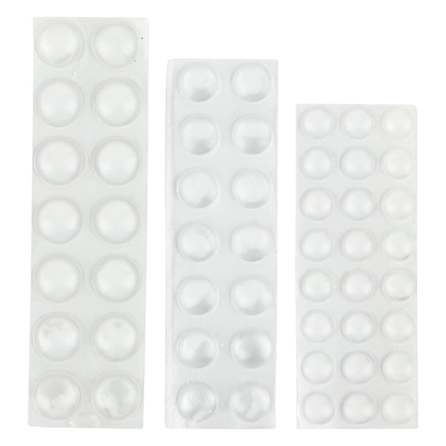 Benson Stootdoppen Set - 52-delig - Transparant - Zelfklevend