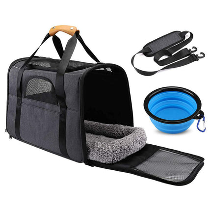 Benson Draagbare Reistas Set voor Huisdieren - 4-Delig - 44 cm