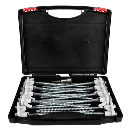 Benson Schroefharingen Set - 20 Stuks - Inclusief Adapter & Koffer - 20.5 cm