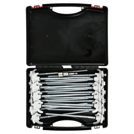 Benson Schroefharingen Set - 20 Stuks - Inclusief Adapter & Koffer - 20.5 cm