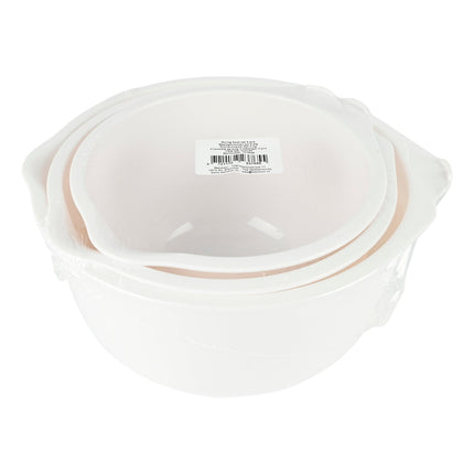 Benson Beslagkommen Set - 3-delig - Ø 17, 19 en 22 cm - Wit