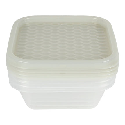 Benson Vershoudbakjes - 0,75 Liter - 4-delig - BPA-vrij - Magnetron & Vriezerbestendig