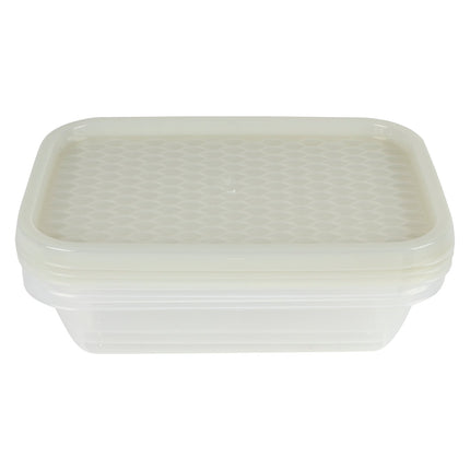Benson Vershoudbakjes - 1,1 Liter - 3-delig - BPA-vrij - Magnetron & Vriezerbestendig
