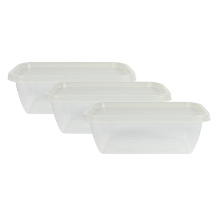 Benson Vershoudbakjes - 1,45 Liter - 3-delig - BPA-vrij - Magnetron & Vriezerbestendig