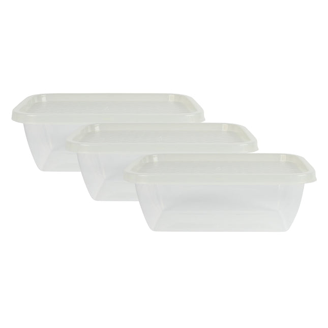 Benson Vershoudbakjes - 1,45 Liter - 3-delig - BPA-vrij - Magnetron & Vriezerbestendig