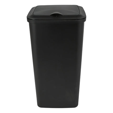 Benson Prullenbak - 10 Liter - Zwart - Met Afneembaar Deksel - 16 x 16 x 36 cm