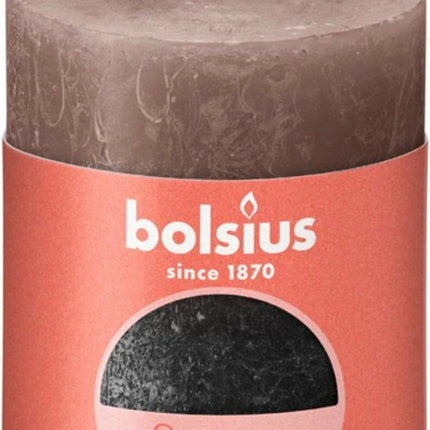 Bolsius Fading Stompkaars Karamel Zwart – 80 x 68 mm – 35 Branduren