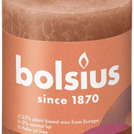 Bolsius Stompkaars Rusty Pink – 80 x 68 mm – 35 Branduren
