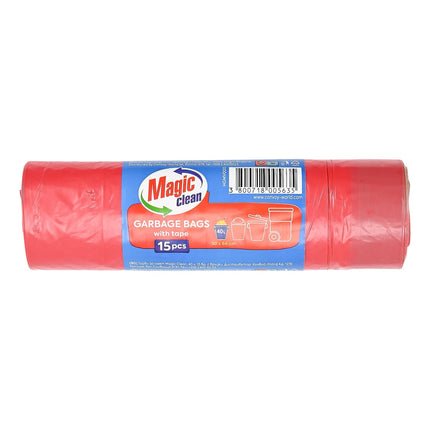 Magic Clean Vuilniszakken met Trekband - 40 Liter - 15 stuks - 50 x 66 cm