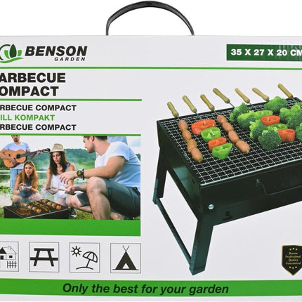 Compacte Barbecue Met Handvat
