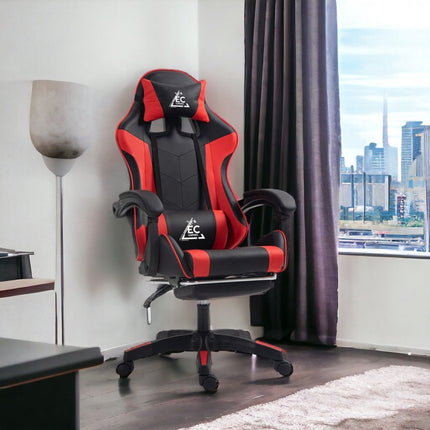 Deluxe Gaming Stoel – Rood/Zwart