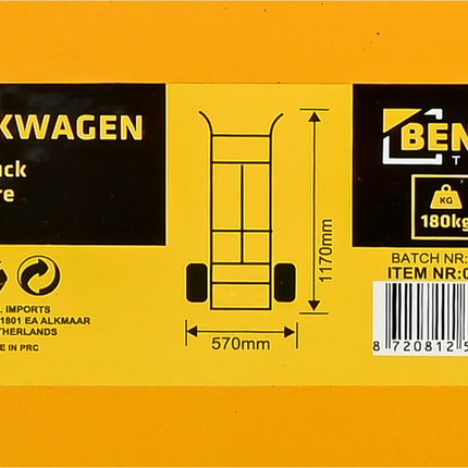 Steekwagen met Vast Plateau – 180 kg Draagvermogen