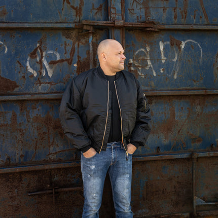 MA-1 Zomer Bomber Jack – Zwart
