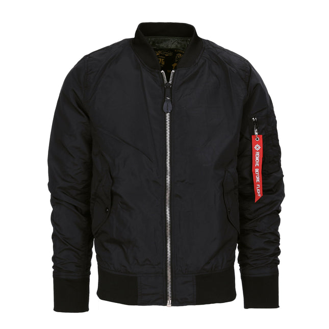 MA-1 Zomer Bomber Jack – Zwart