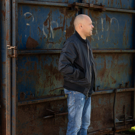 MA-1 Zomer Bomber Jack – Zwart