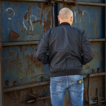 MA-1 Zomer Bomber Jack – Zwart