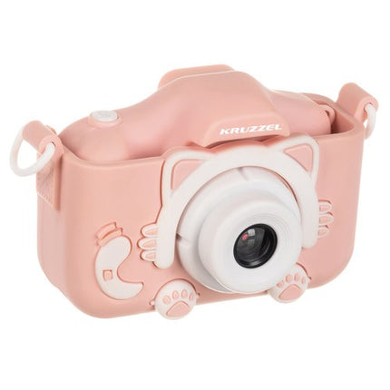 Kruzzel Digitale Kindercamera - Roze - Full HD - Inclusief 32GB Kaart
