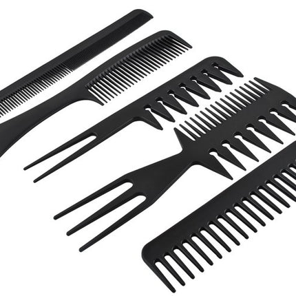 Soulima Kapperskammen Set - 10-delig - Hittebestendig - Zwart