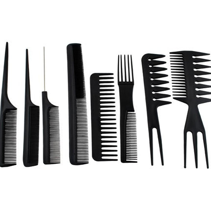 Soulima Kapperskammen Set - 10-delig - Hittebestendig - Zwart