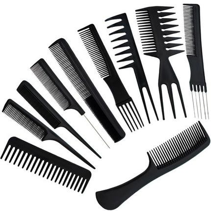 Soulima Kapperskammen Set - 10-delig - Hittebestendig - Zwart