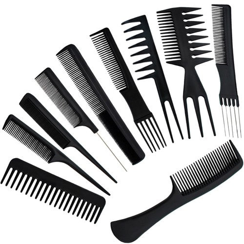 Soulima Kapperskammen Set - 10-delig - Hittebestendig - Zwart