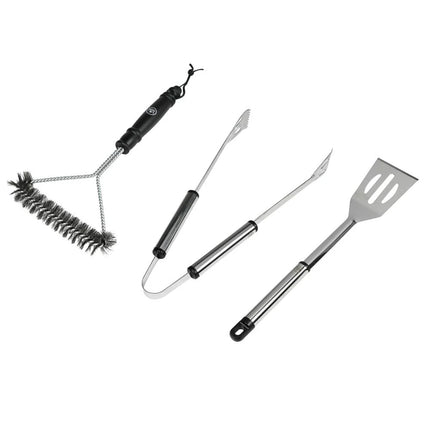 Benson BBQ Gereedschap Set Flamecraft - 3-Delig - RVS - Tang, Spatel & Vork