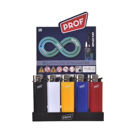 Prof Aansteker Classic Color - 50 Stuks - Navulbaar & Tijdloos
