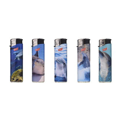 Prof Aansteker Dolphins Design - 50 Stuks - Kleurrijke Dolfijnenprint