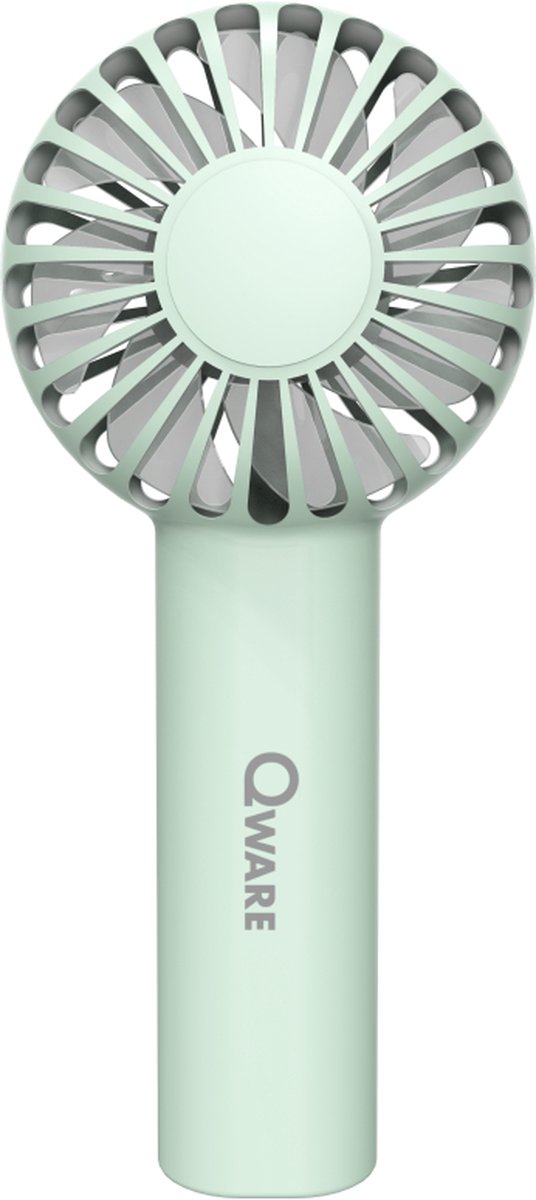 Qware Mini Handventilator - 1200 mAh - Oplaadbaar - USB-C - Groen