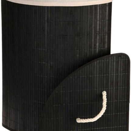 Ceruzo Bamboe Wasmand - Hoek Model - 72L - Zwart