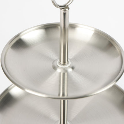 Ceruzo Etagere - 3 Laags - Rvs - D26 X H34 Cm