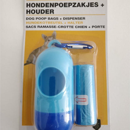 Benson Hondenpoepzakhouder met karabijnhaak - 15 zakjes