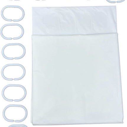 Benson Douchegordijn 180 x 200 cm wit