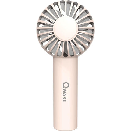 Qware Mini Handventilator - 1200 mAh - Oplaadbaar - USB-C - Roze