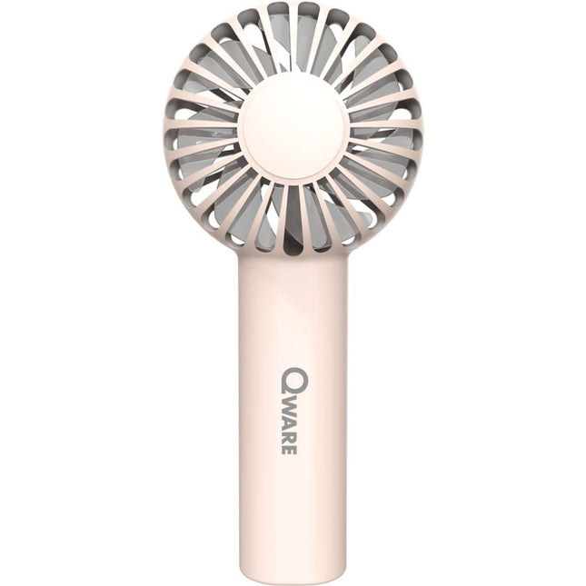 Qware Mini Handventilator - 1200 mAh - Oplaadbaar - USB-C - Roze