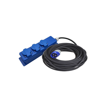 Benson Stekkerdoos 3-voudig - 20 meter - CEE - IP44 - H07RN-F - 3680W