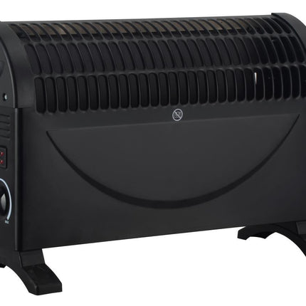Benson Elektrische Convector Heater – 750/1500W – Regelbare Thermostaat – Zwart
