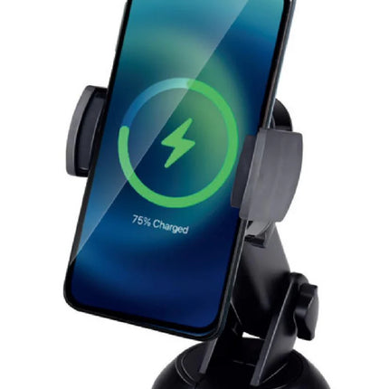Benson Telefoonhouder met Draadloze Oplader – 15W Qi-Laden – Uitschuifbare Arm