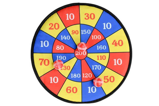 Benson Dartbord voor Kinderen - Klittenband - 36 cm - Inclusief 3 Ballen
