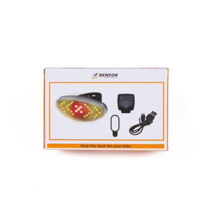 Benson Fietslamp met Richtingaanwijzer - Draadloze Afstandsbediening - LED - USB Oplaadbaar