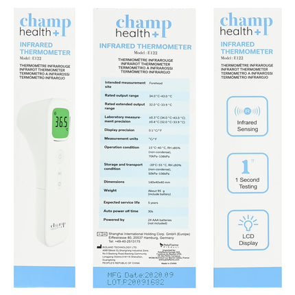 Prof Infrarood Voorhoofdthermometer – Contactloos – 1 Seconde Meting