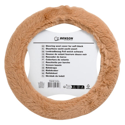 Benson Stuurhoes Zachte Vacht – Universeel – Comfortabele Grip – Beige
