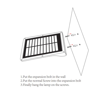 Hofftech Slimme Solar Wandlamp – 42 LED's – 2200 mAh – Bewegingssensor