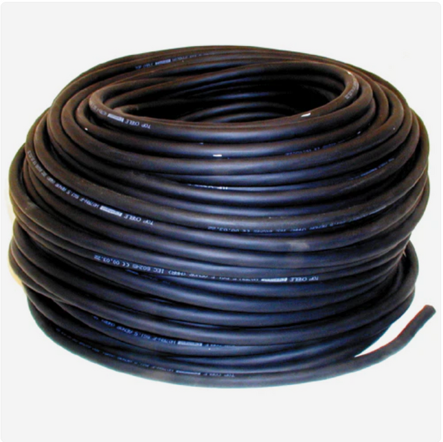 Dealzzz Stroomkabel Neopreen - 4 x 2.5 mm² - 100 meter - H07RN-F - Zwart