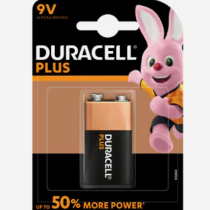 Duracell Alkaline Plus 9V Batterij - 6LR61 / MN1604 - Blokbatterij