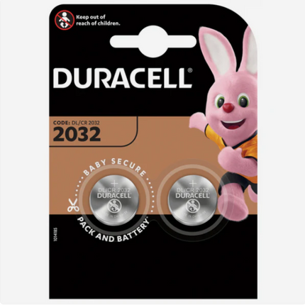 Duracell Knoopcelbatterijen - DL2032 / CR2032 - Lithium - 3V - 2 stuks