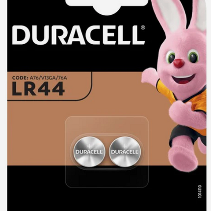 Duracell Knoopcelbatterijen - LR44 - Alkaline - 1.5V - 2 stuks