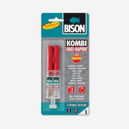 Bison Kombi Snel – 24 ml – IJzersterke 2-Componenten Epoxylijm