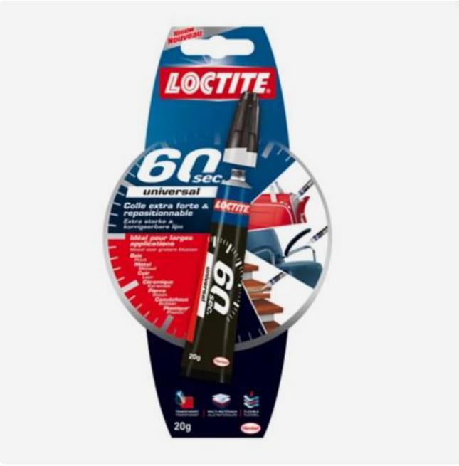 Loctite Universele Lijm 60 Sec – 20 gram – De Ideale Alleslijm